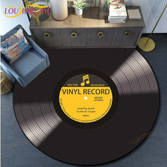 Retro Vinyl Record Rug